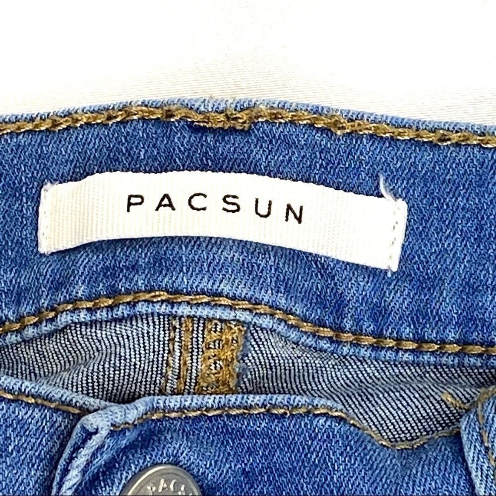 PacSun color block high rise jegging with raw hem size 25 - Picture 9 of 14